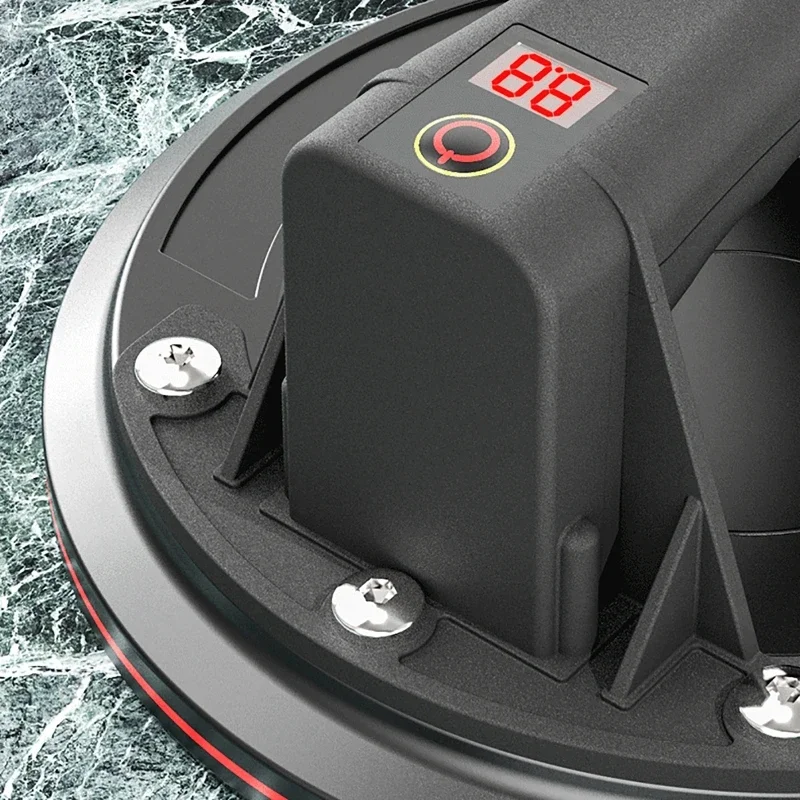 200kg Electric Vacuum Suction Cup Strong Bearing Capacity 8 Inch Sucker Air Pump With Battery Granite Tile Glass Manual Lifting