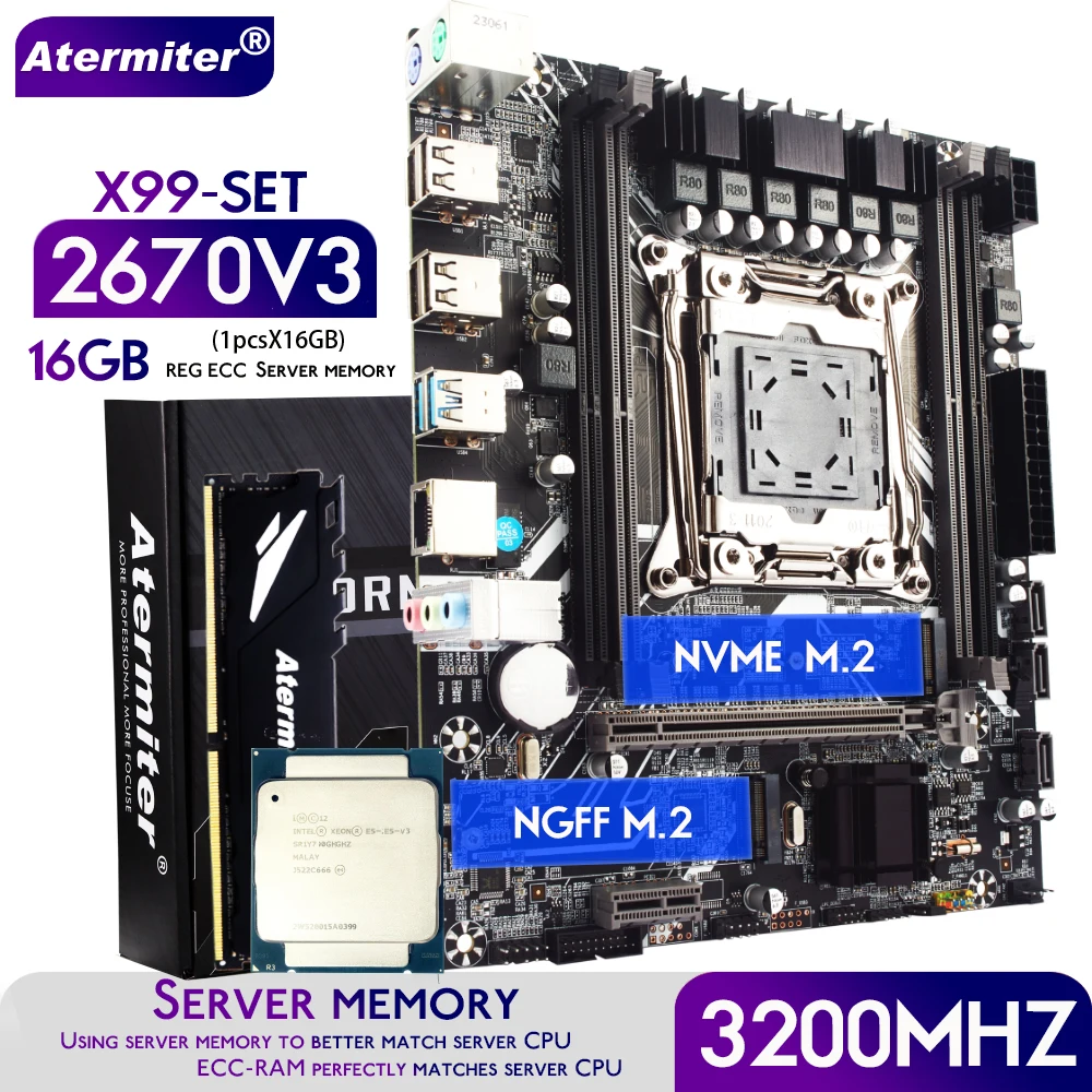 Atermiter-X99-D4-Motherboard-Set-with-Xeon-E5-2670-V3-LGA2011-3-CPU ...
