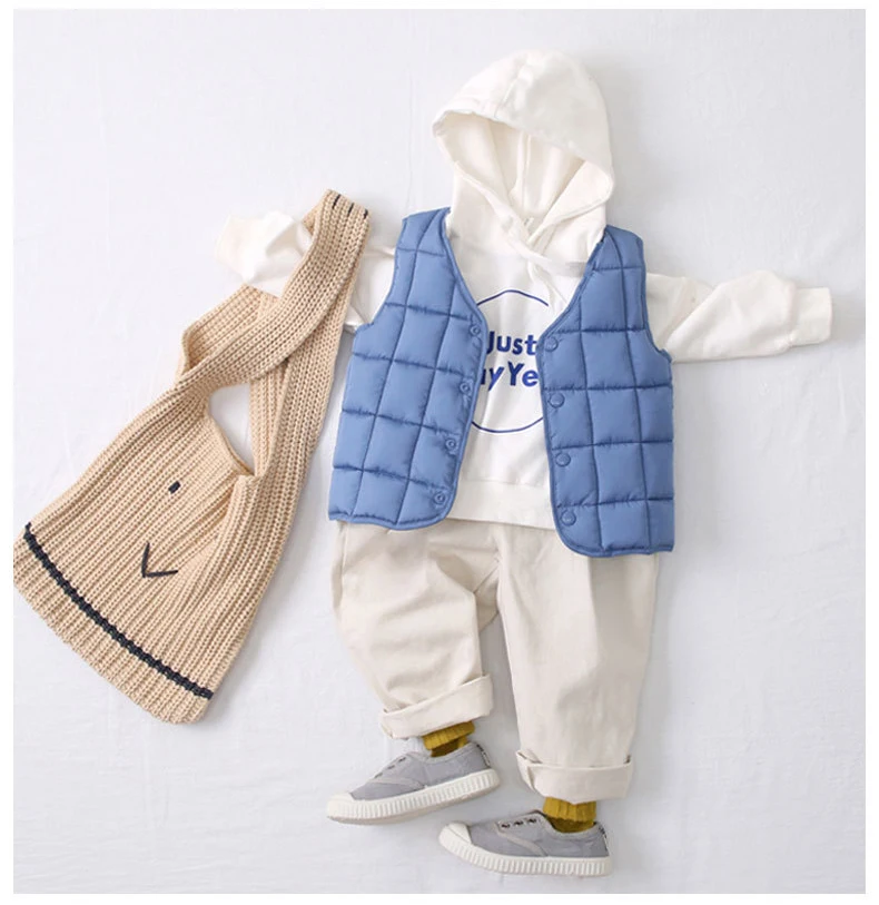 Baby Boys Girls Vests Coats Warm Waistcoats Autumn Child Unisex Kids Clothes 1-8 Year children jackets