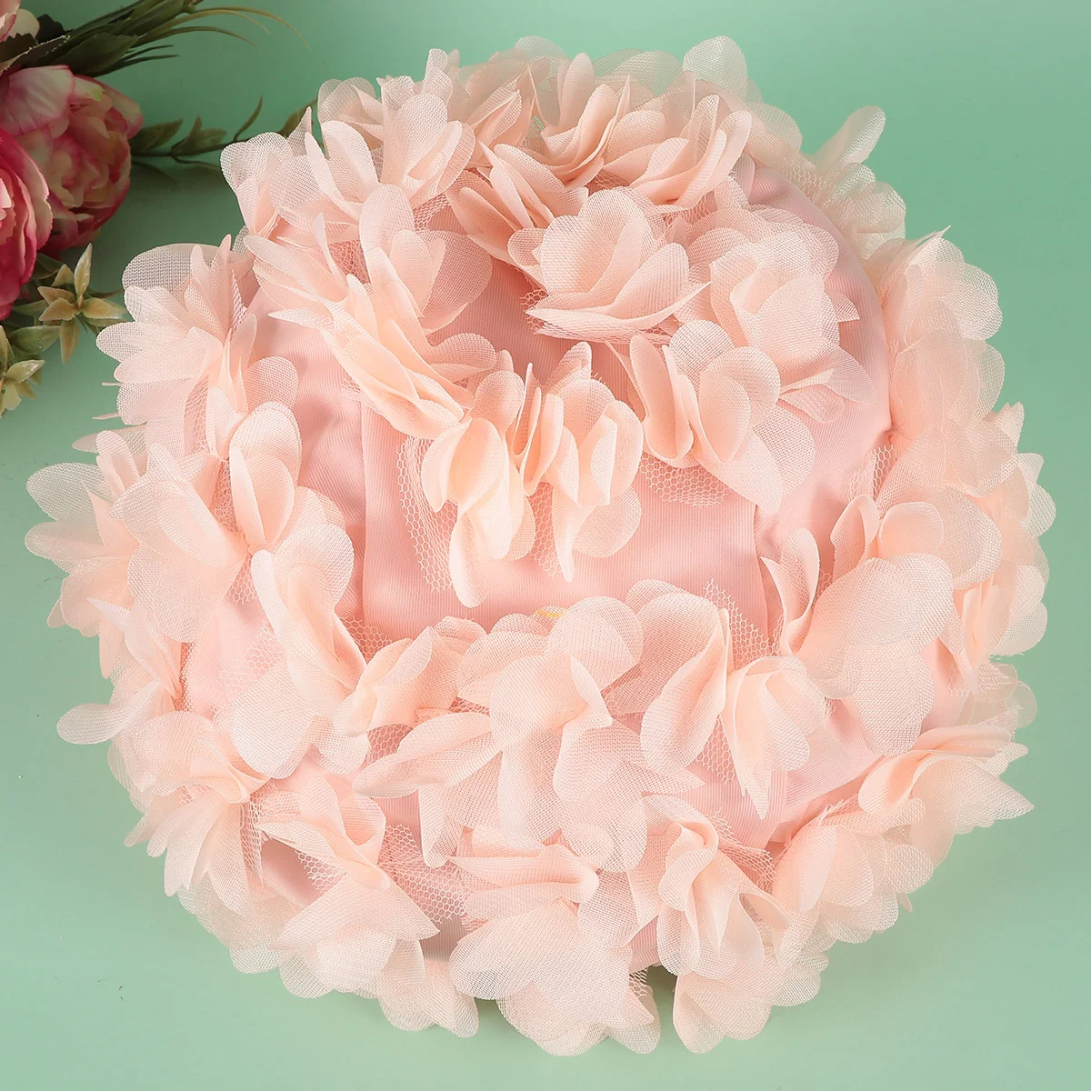 Women's Clothing Shower Cap Girl Child Caps Hair Flower Swim Swimming for Ear Protector