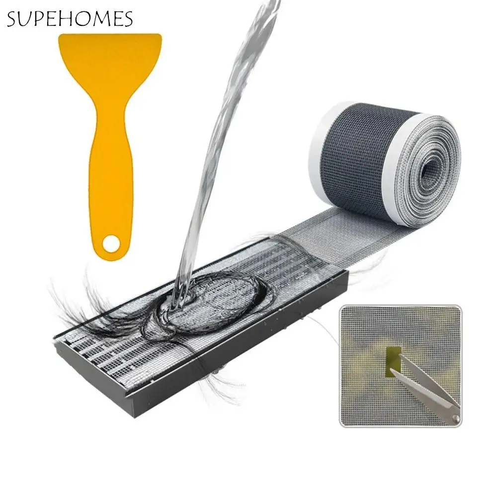 Disposable Floor Drain Stickers Anti-blocking Rectangle Floor Drain Filter Self-adhesive Mesh Floor Drain Stopper For Kitchen disposable floor drain sticker anti blocking filter screen floor drain sticker bathroom hair catchers home kitchen sink strainer