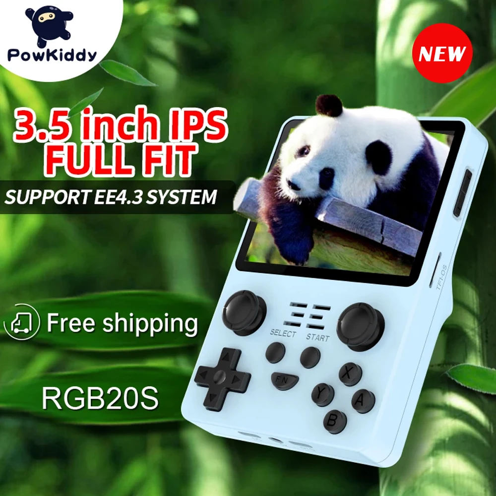 Powkiddy RGB20S Handheld Game Console Retro Open Source System RK3326 3