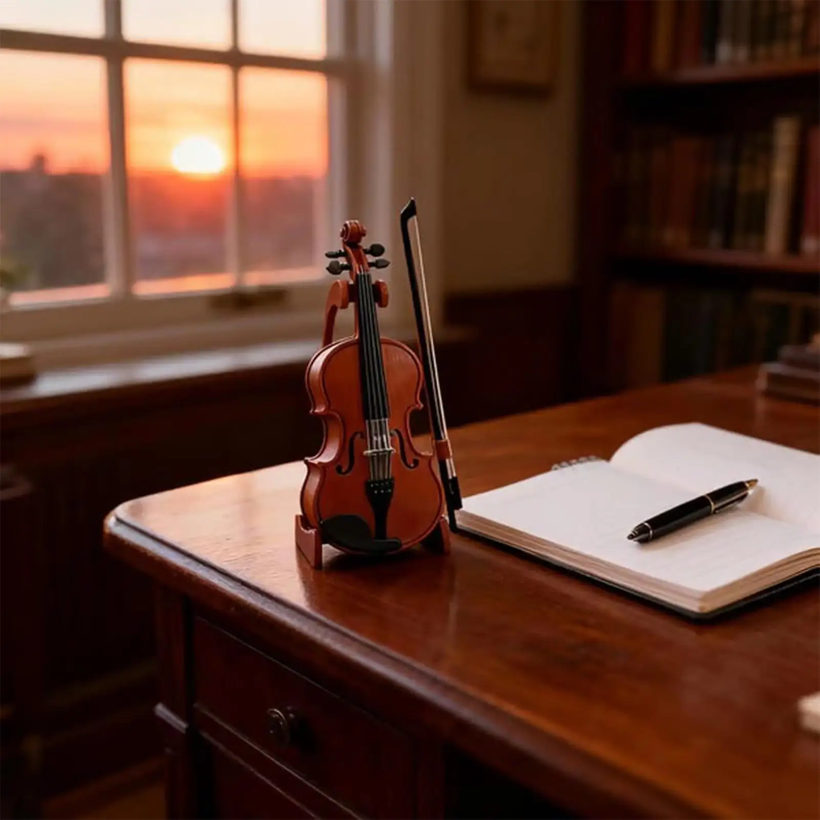 Mini Violino, Instrumento Musical Em Miniatura, Modelo De Ma  Jm