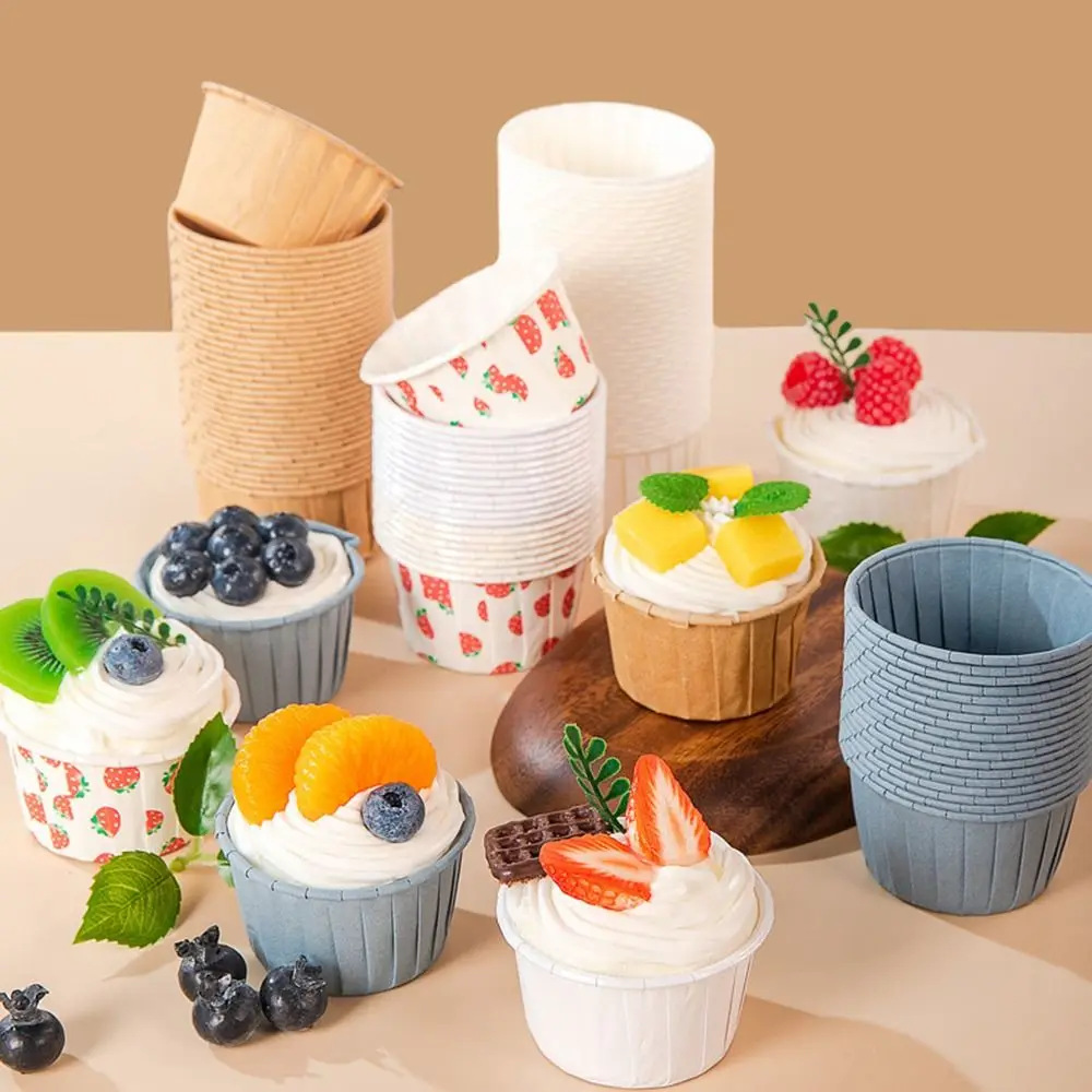 

50Pcs Cupcake Liner Baking Cups For Wedding Party Muffin Cupcake Paper Cup Oilproof Cake Wrapper Baking Mold