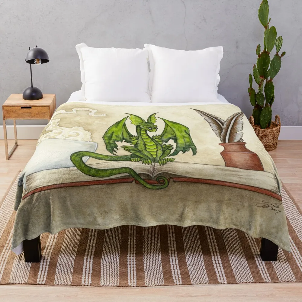 

The Scholar Throw Blanket Loose Plaid on the sofa Soft Plaid Heavy Blankets