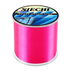 Durable Monofilament Nylon Fishing Line - Super Strong, 500m/1000m for Freshwater & Saltwater (Pink)