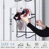 12 Pockets Over the Door Shoe Organizer Large Mesh Pockets With 2 Hooks Transparent Fabric Shoe Rack Storage Bag For Bedroom 3
