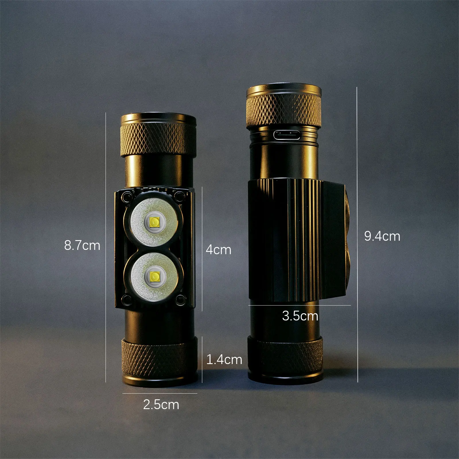 Newest Type-C USB led headlamp Fishing 18650 headlight Torch Hunting thumbnail 7