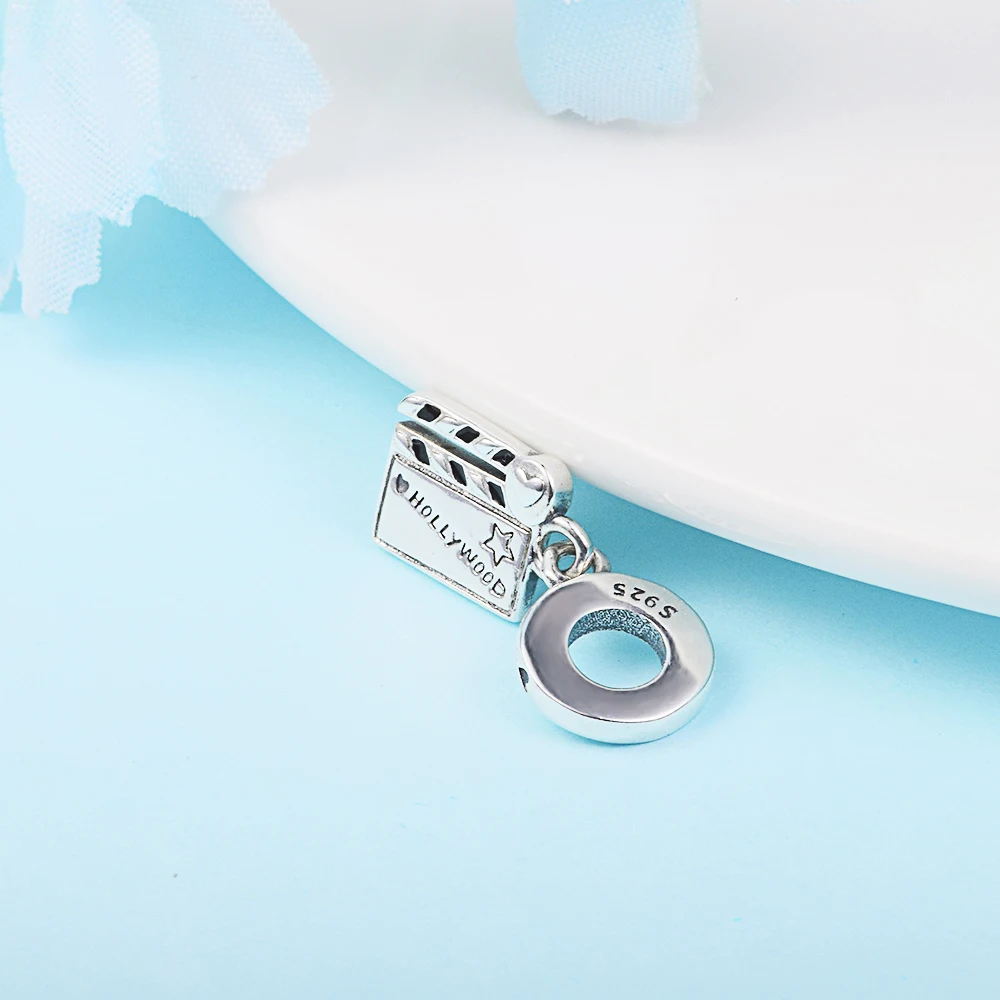 Bulk Charms For Jewelry Making Crystals Mother Kids Beads DIY Luxury Holiday Gifts 925 Silver Original Movie Clapperboard Charm