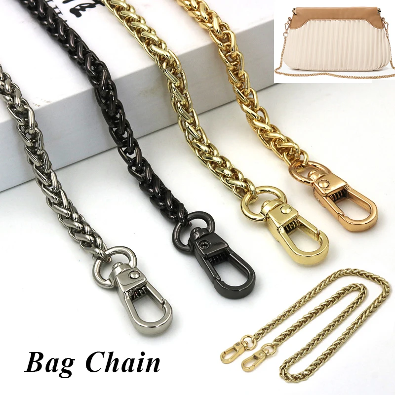 

Metal Chain strap for bags DIY Handles Crossbody Accessories for Handbag Luxury Brand Detachable Replacement Purse Chain strap
