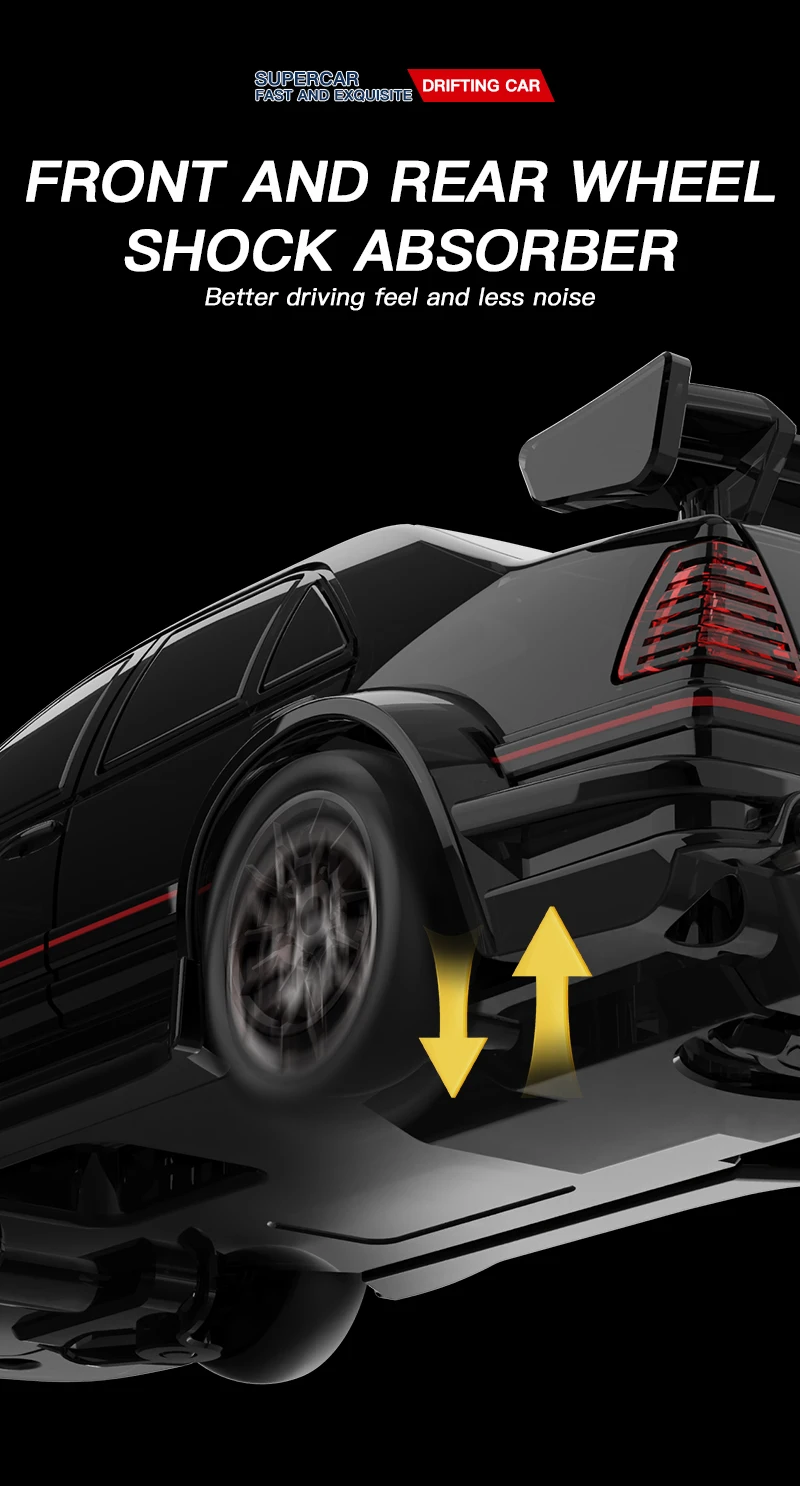 2025 1/43 2.4G High speed Drift Rc Car 4WD Remote Control Car Four Wheel Drive Radio Controlled Mini Racing Model Boy Toy Gift 