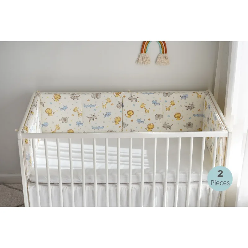 Cartoon Cotton Bumper for Baby Bed Fence Cot Bumpers Bedding Accessories Child Room Decor Infant Knot Design Newborn Cribs crib bumper