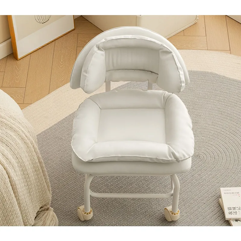 Small stool, small chair, household backrest with baby artifact, children's stool, beautiful seam pulley, small round sto