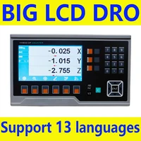 BIG LCD YH800 Digital Readout DRO 2 Axis / 3 Axis (YH800-2P YH800-3P) Multi-Language Display Metal Housing Anti-Interference Milling Lathe DRO System