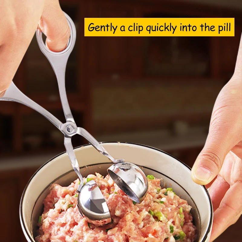 

Small Meatball Maker Clip Fish Meat Ball Rice Ball Making Mold Form Tool Kitchen Accessories Gadgets