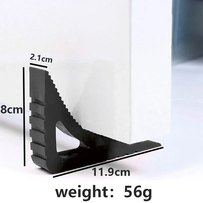 Door Stopper Triangle Rubber Block Wedge Anti-collision Protection Window Limiter