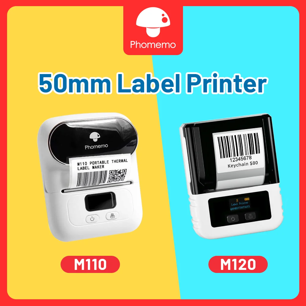 Impressora de Etiquetas sem Fio Portátil Pocket Sticker Maker Bluetooth Etiqueta Adesiva Térmica Etiqueta de Impressão Uso Doméstico Uso do Escritório Phomemo-m110