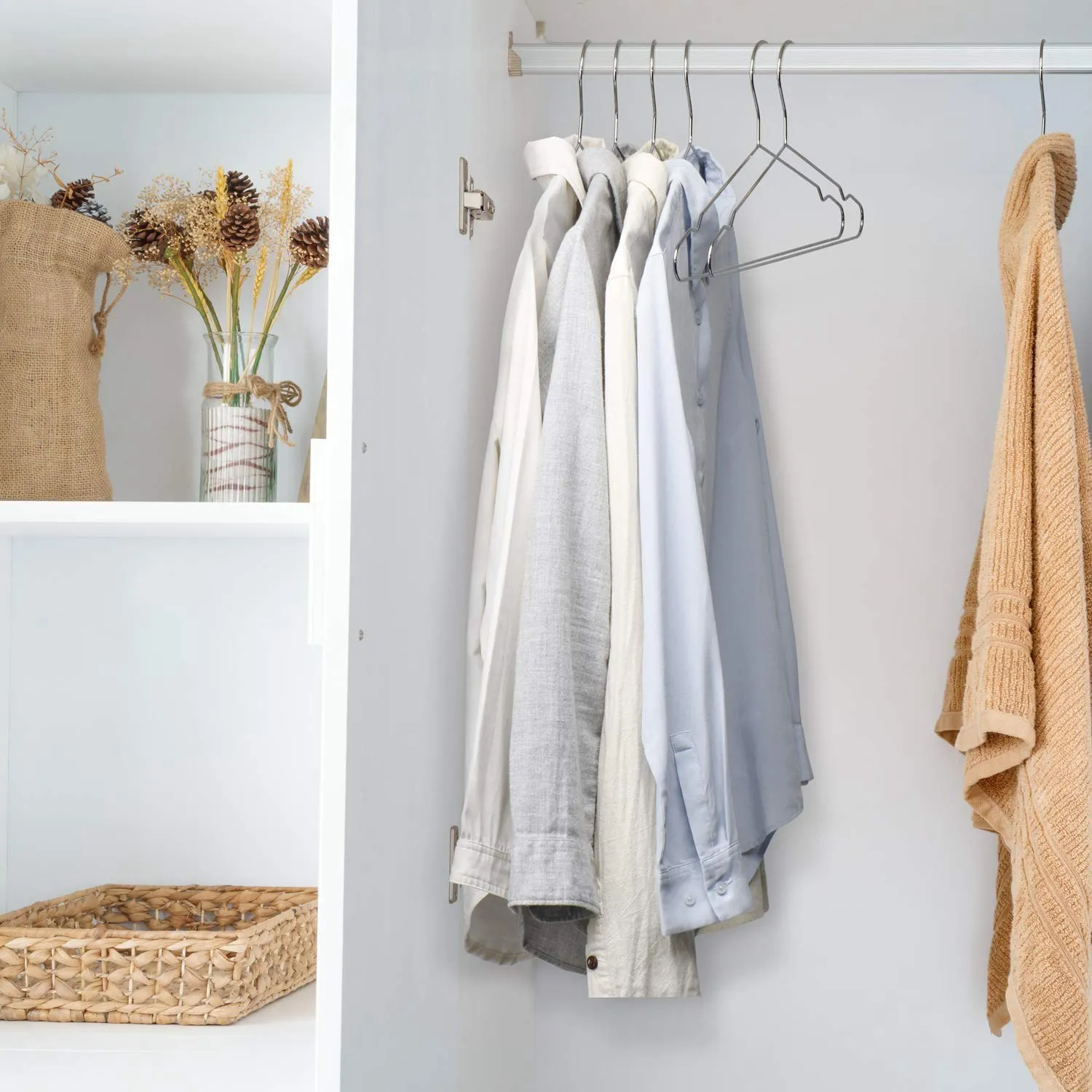 Hangers Stainless Steel 40 cm 20Pcs Hangers for Clothes Standard Notched Hanger Space Saving 5