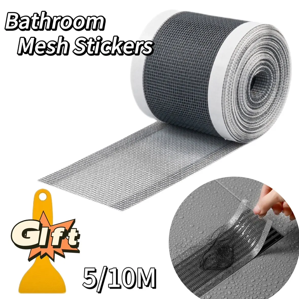 10M Anti-blocking Filter Screen Kitchen Sink Sewer Outfall Stopper Floor Drain Sticker Hair Catcher Kitchen Bathroom Accessories sink filter floor drain sticker shower drain catcher hair drain catcher hair drain filter floor drain filter floor drain hair filter floor drain hair catcher drain hair catcher