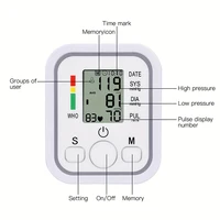 Medical Arm Blood Pressure Monitor gauge Playback Sphygmomanometer For Elderly Accurate Measurement digital tensiometers 4
