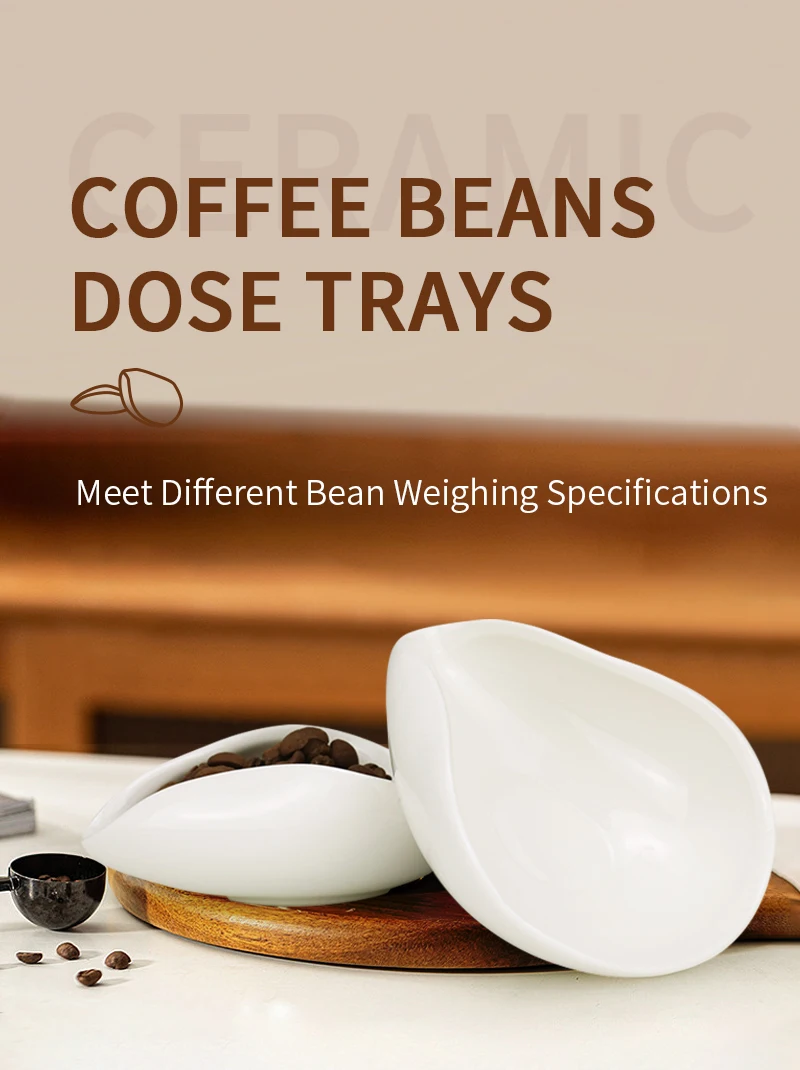 Kaffeebohnen Dosis Tabletts Reine Weiße Keramik Kaffeebohnen Dosierung Messen Ware Espresso Bean Scoop Schaufel Kaffee Zubehör – Detail 1