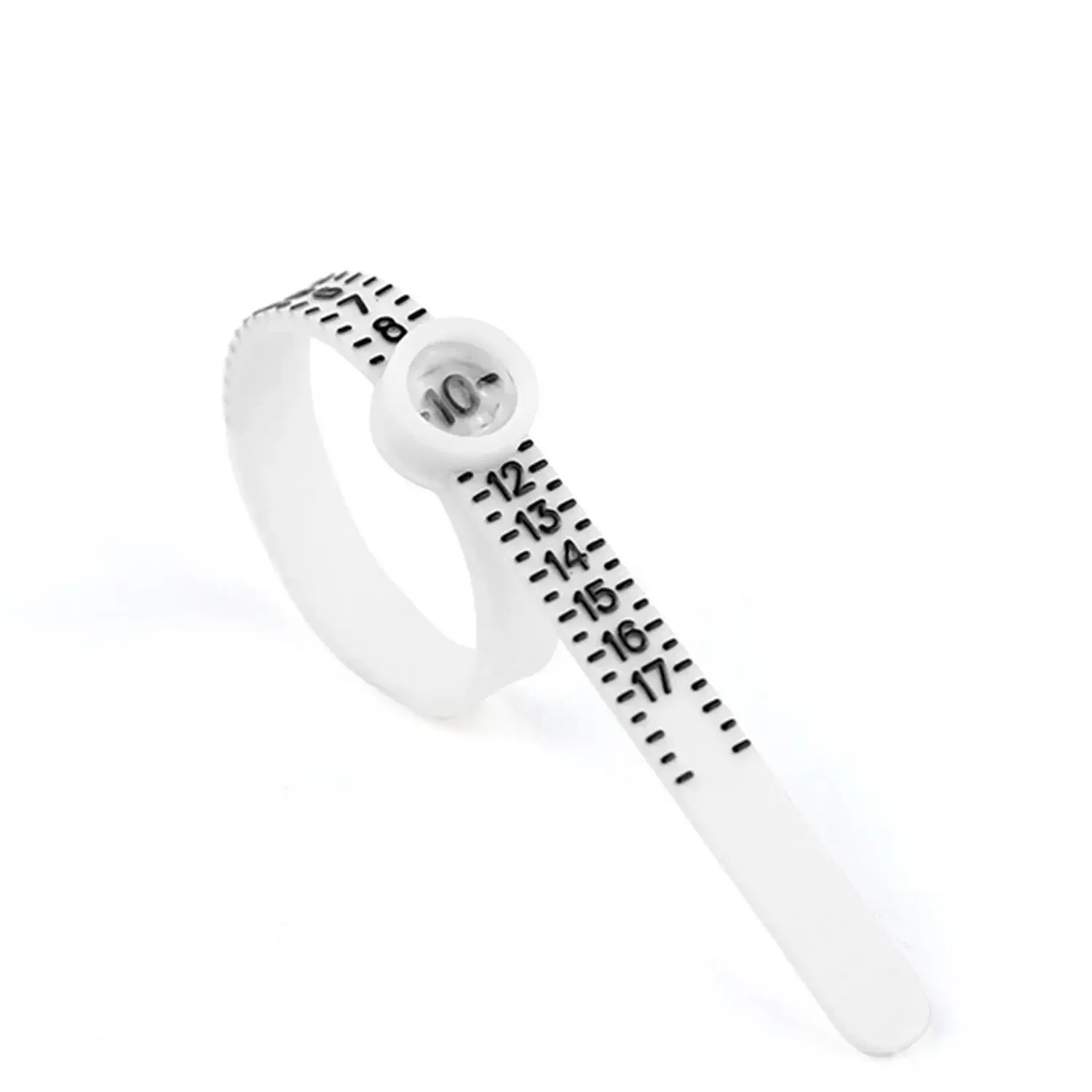 US/UK/EU/HK Size Ring Ruler Ring Measuring Tape Ring Measuring Tool Annular Coil Finger Size Filter with Magnifying Glass