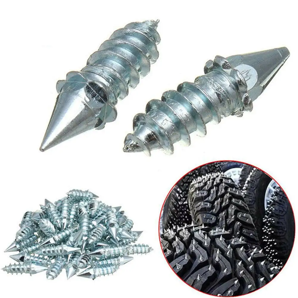 Tire Chains 50PCS Winter Car Tires Studs Spikes Wheel Chains