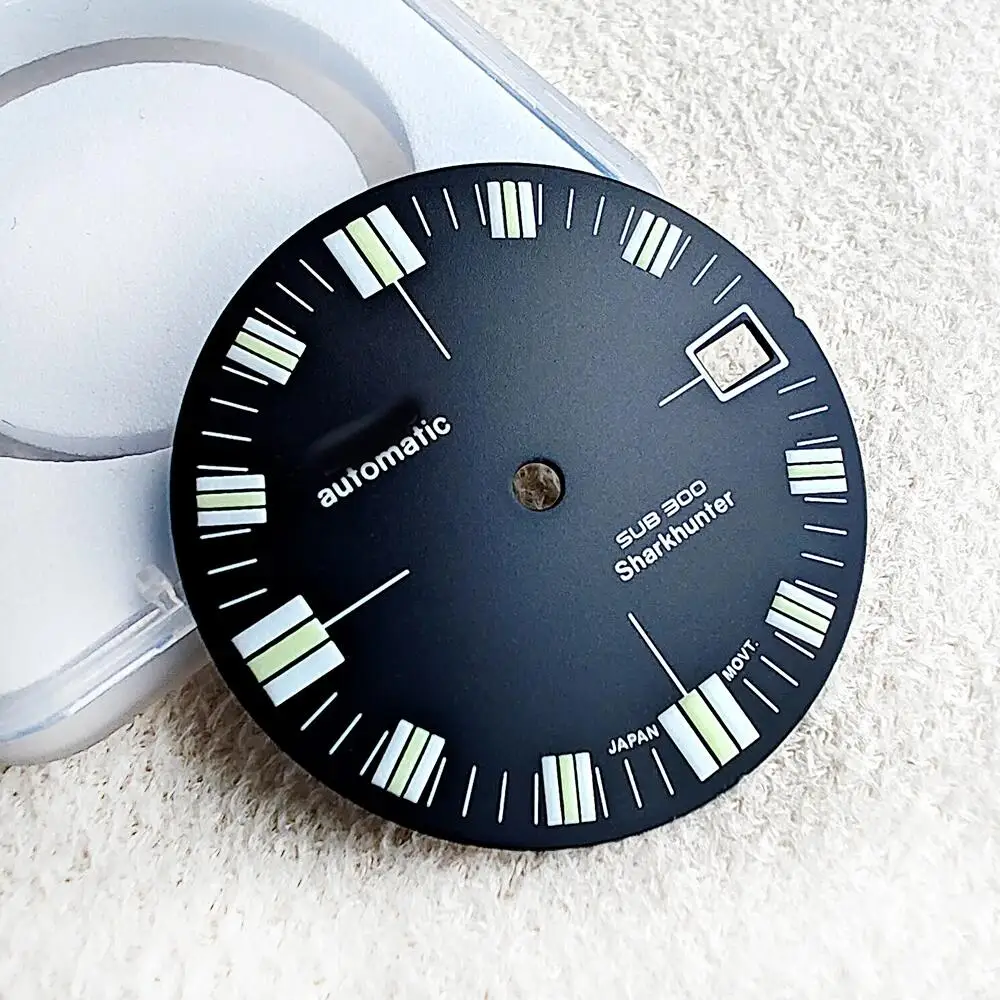 

NH35 Dial Modified Watch Dial Accessories Super Bright Watch Face C3/BGW9 Green Blue Dual Color Strong Night Light 28.5mm