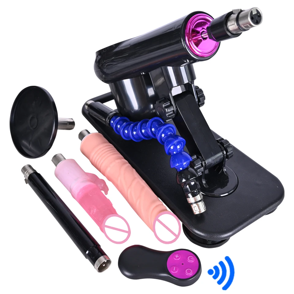 3XLR Sex Machine with Dildo Attachment Wireless Automatic Masturbation Machine for Women and Men Telescopic Sex Toy by VAZEEK