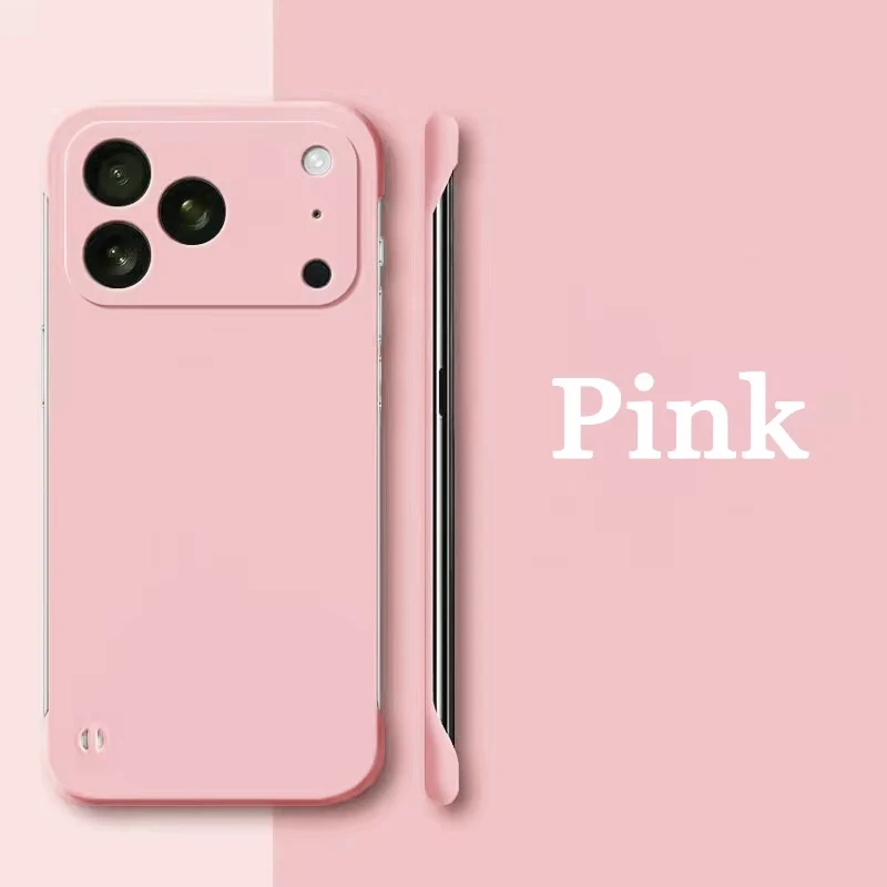 Borderless Ultra Slim Frosted Phone Case – Frameless Hard PC Design