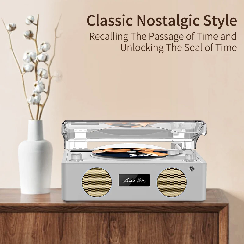 portable Retro CD Player Wireless Bluetooth Speaker FM Radio Music Player with Remote Control
