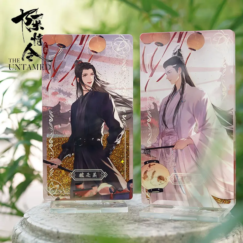 

Anime MDZS The Untamed Mo Dao Zu Shi Wei Wuxian Lan Wangji Acrylic Quicksand Stand Model Figure BL Desktop Toy Cosplay Gift