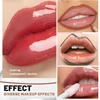 Two in one double head lipliner and transparent lip gloss, matte matte smooth lipliner, durable color locking 4