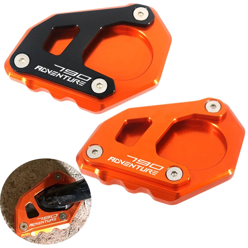 

Выдвижная ножка для мотоцикла с ЧПУ, боковая подставка, удлинитель, опорная пластина, увеличитель, подходит для 790 приключений R/S 790 ADV 2019 2020