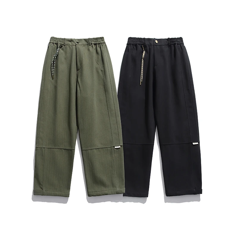 

Original Japanese men's high quality straight tube solid color trousers