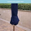 11ft Double Vented Patio Umbrella Replacement Canopy 8 Ribs Durable Olefin - UV Protective and Water Resistant Strong 3