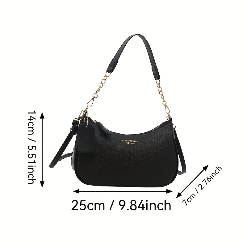 Fashion Shoulder Crossbody Bag with Adjustable Strap, Elegant Underarm Bag for Leisure Daily Party Handbag, Women'S Shoulder Bag