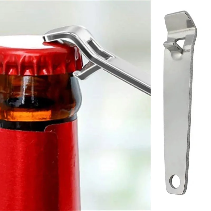 

1 Creative Mini Silver Beautiful Practical Beer Bottle Opener Oral Liquid Stainless Steel Portable Kitchen Household Tool
