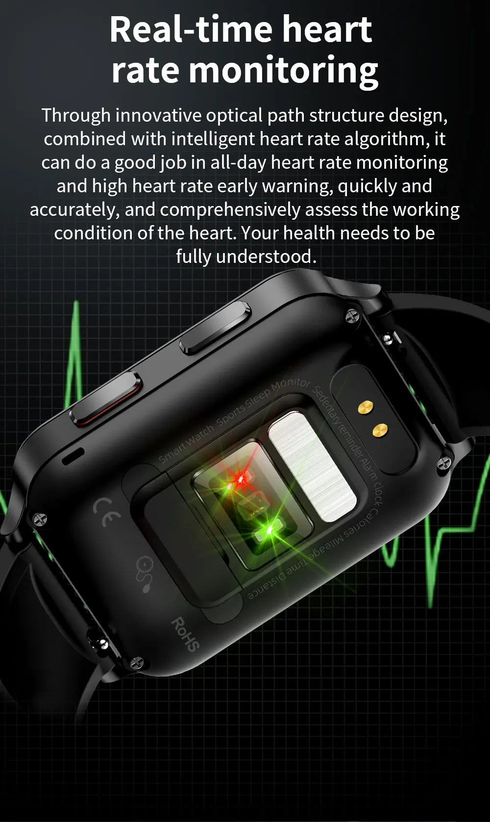 Smart Watch S6 Air Pump Accurate Blood Pressure Test Blood Oxygen Body Temperature Heart Rate Sleep Monitoring Sports Smartwatch