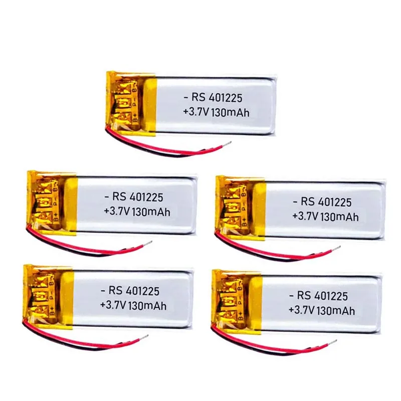 Batteria ricaricabile ai polimeri di litio da 3,7 V 130 mAh (codice 401223/401225) per auricolari Bluetooth Xiaomi Mi Band, penna di registrazione e selfie stick._voghion.com