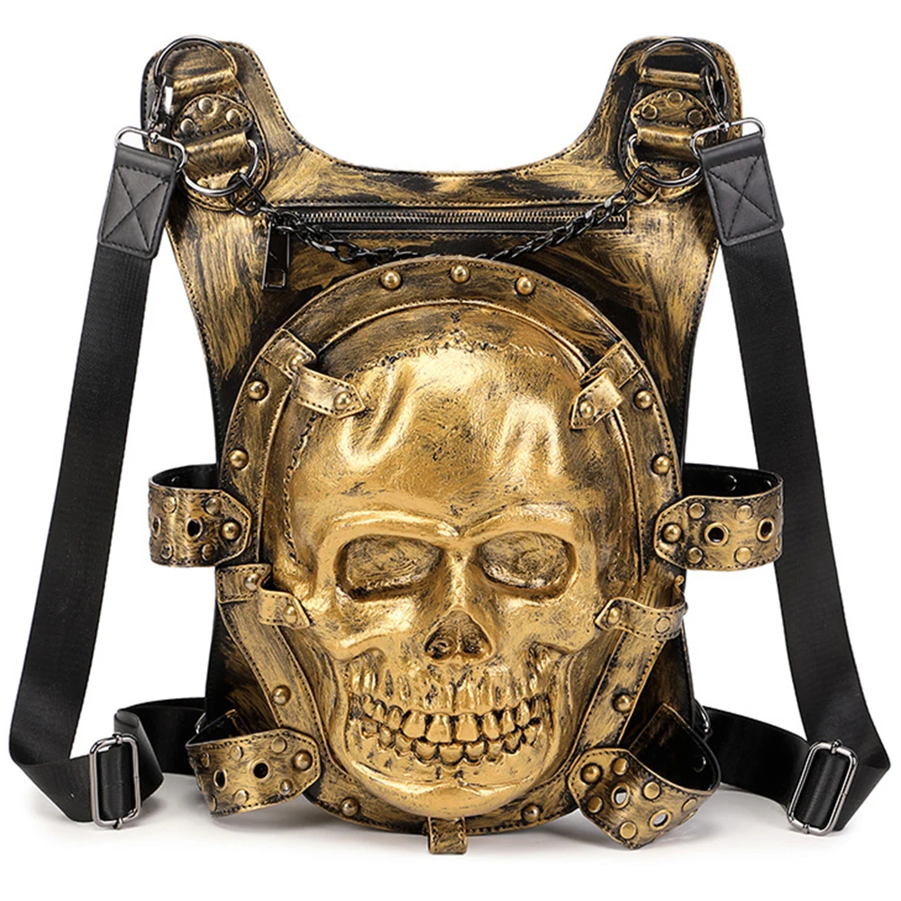 

Gothic 3D Skull Skeleton Backpack And Handbags For Women Punk Halloween Party Crossbody Bag Designer Shoulder Bag Fashion Totes