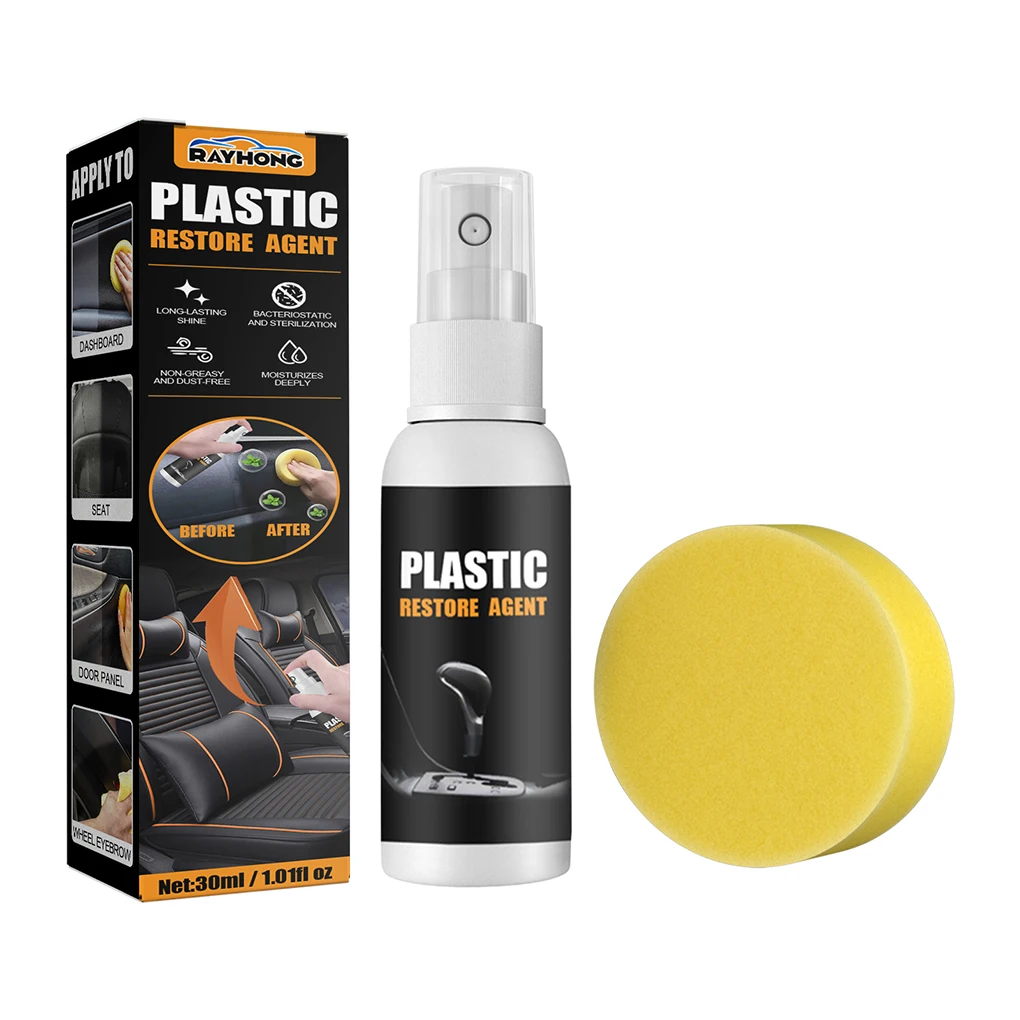 

30ML Car Dashboard Steering Wheel Cleaning Spray Multi-purpose Remover Universal Automotive Car-interior Protection