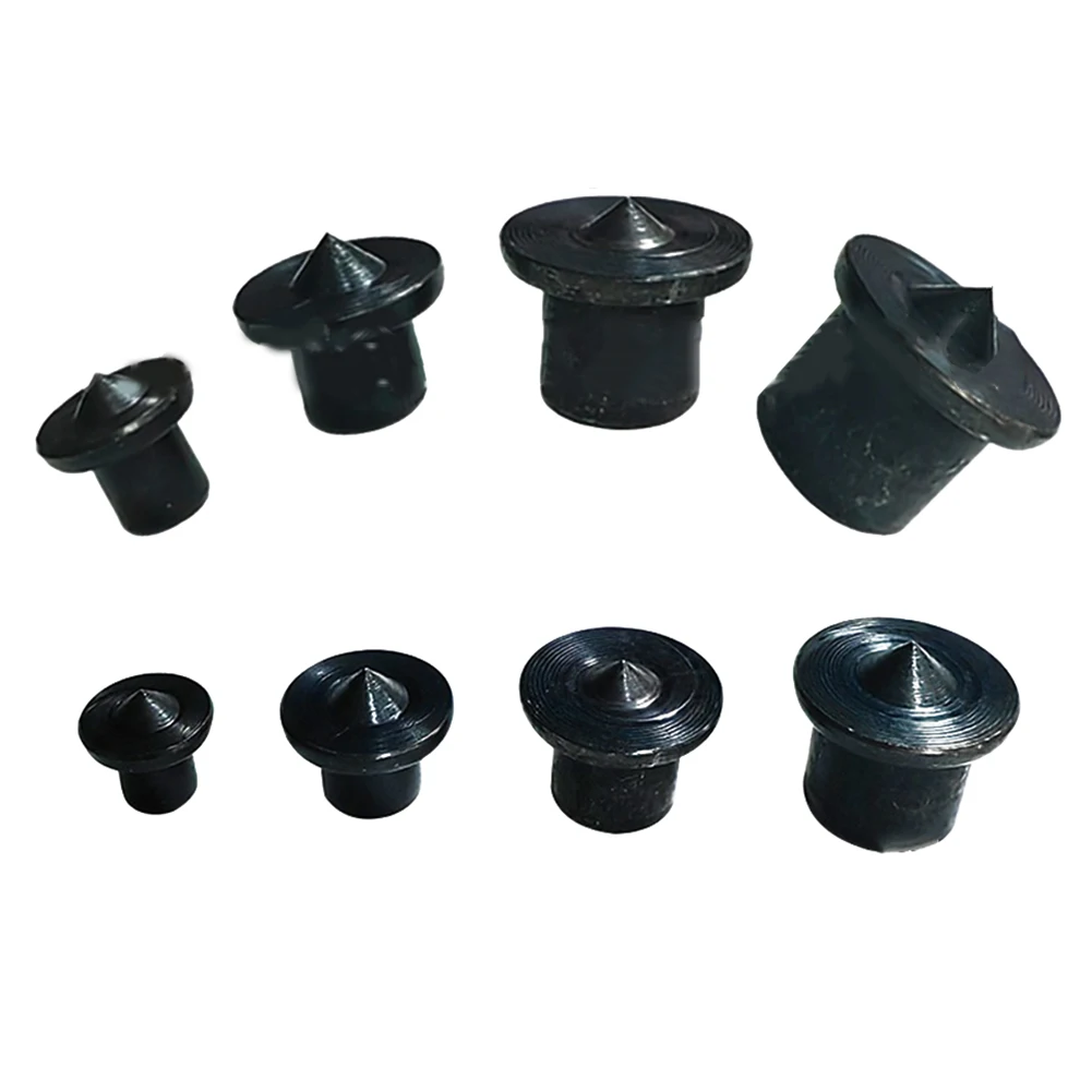 

8pc Panel Furniture Positioning Woodworking Round Woodens Tenon Black Top DIY Silver Locator Wooden Pin Center Punch Tools Sets