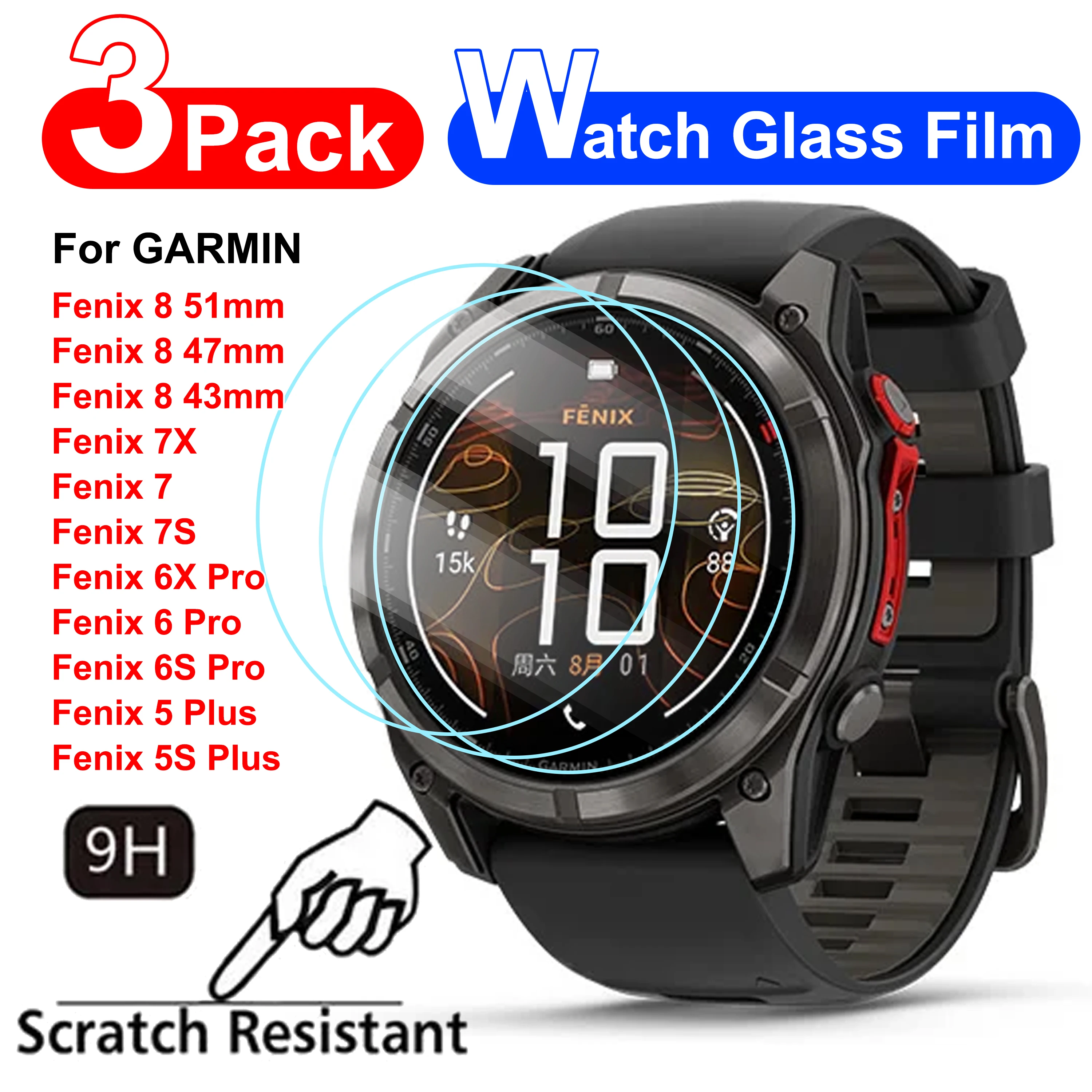 Premium 3-Pack Tempered Glass Screen Protector - Anti-Scratch Film Accessories