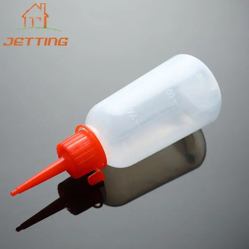 100ml Plastic Clear Tip Applicator Bottle Plastic Squeeze Bottle With Tip Cap For Crafts Art Glue