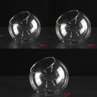 Creative Clear Glass Ball Vase Glass Bauble Balls Micro Landscape Air Plant Terrarium Succulent Hanging Flowerpot Container - Image 6