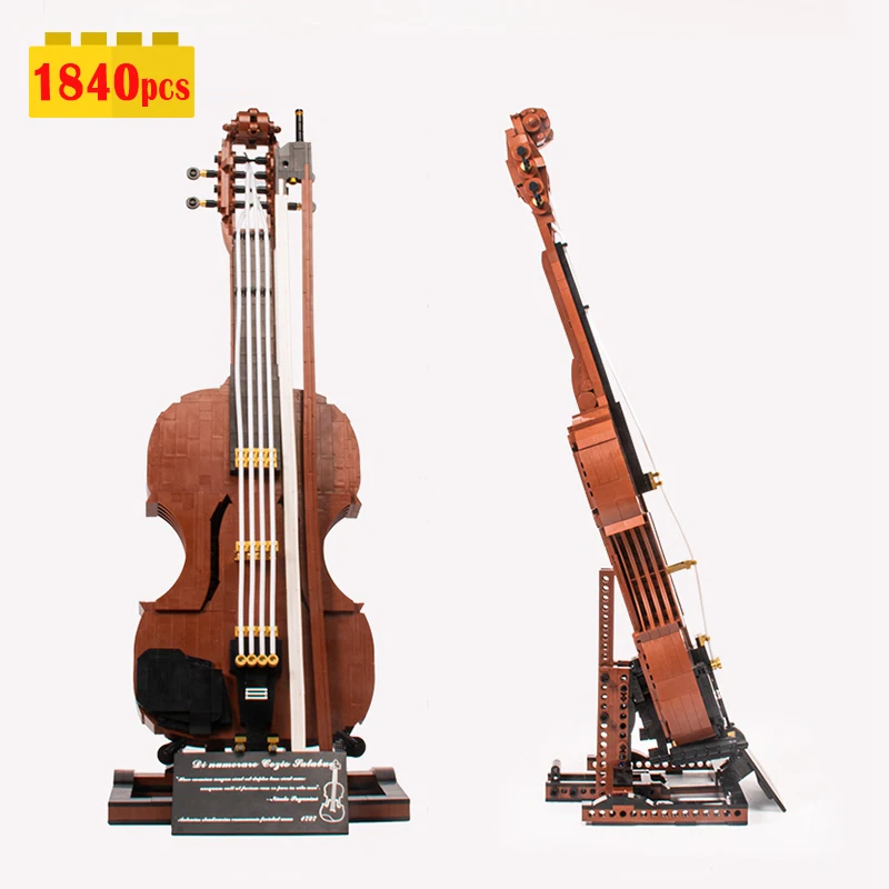New Original Creative Violin Building Model Moc Idea Musical Instrument Bricks Assembling Toys Gift - Blocks - AliExpress