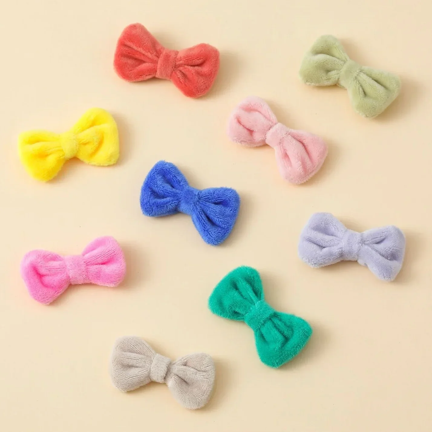 Multicolor Velvet Bow Appliques for Diy Wedding Hat Clothes Outfit Coat Sewing Supplies Headwear Decor Corsage Floral Shoes Gift Craft Supplies