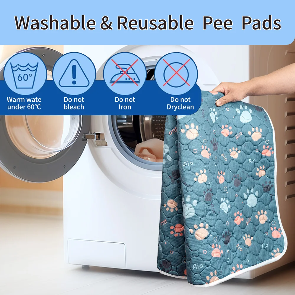 Reusable Dog Pee Pad Blanket Diaper Training Pad Pet Bed Urine Mat