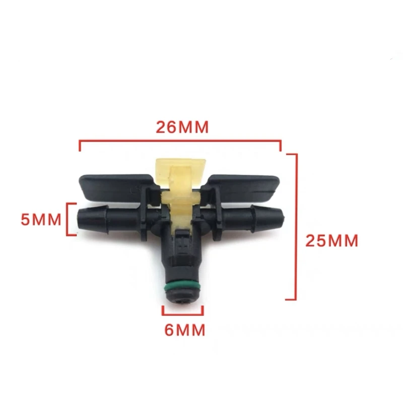 Diesel Injector Tube Diesel Common Rail Injector Nozzle Oil Return Joint T and L Type Tube Connector for Delphi